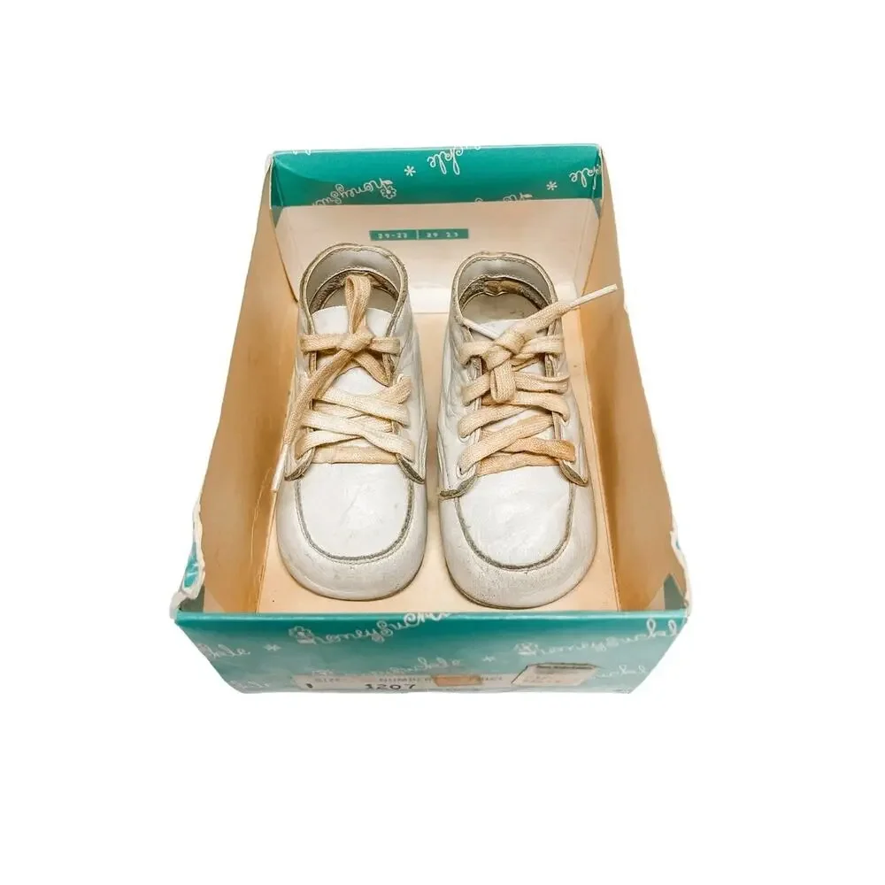 Vintage HoneySuckle Soft Sole Baby Shoes Size 1 Sears Roebuck & Co.